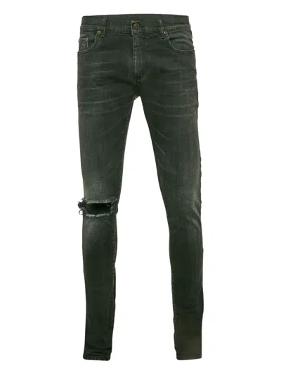 Pre-owned Saint Laurent Faded Jeans In Black
