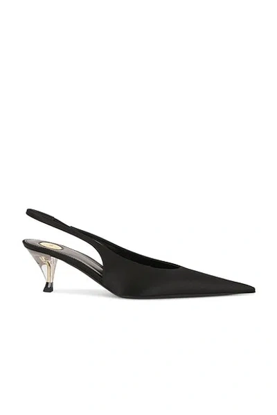 Saint Laurent Fanny Slingback Pump In Black