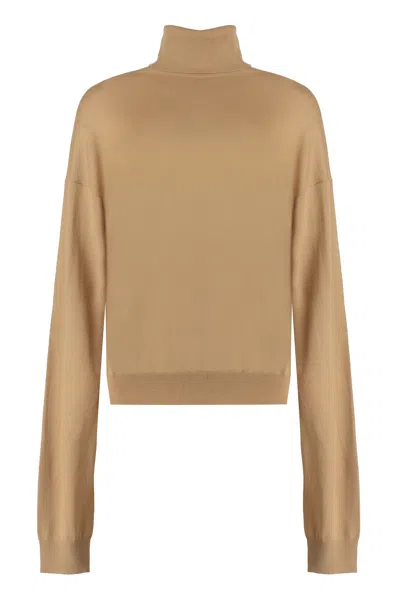 Saint Laurent Fashionable Wool Sweater For Women In Beige