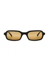 Saint Laurent Fast Track Rectangular Sunglasses In Multi