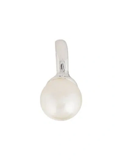 Pre-owned Saint Laurent Faux Pearl Single Ear Cuff In Multi