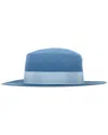 Saint Laurent Fedora Hat (authentic Pre-loved) In Blue