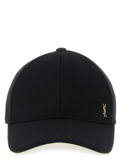 SAINT LAURENT FELT HAT HATS BLACK