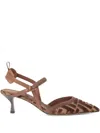 Saint Laurent Poppy Leather Ballet Flats