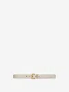 Saint Laurent Fine Cassandre Belt In Brown