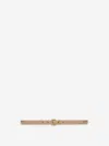 Saint Laurent Fine Cassandre Belt In Burgundy