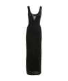 Saint Laurent Wool Tank Dress In Black