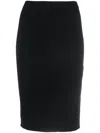 Saint Laurent Women's Stretch Pencil Skirt In Black