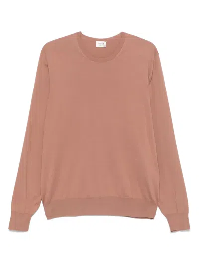 Saint Laurent Fine-knit T-shirt In Brown
