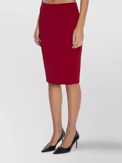 SAINT LAURENT FITTED MIDI AND KNEE-LENGTH SKIRT