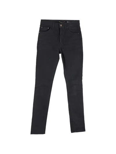 Pre-owned Saint Laurent Five-pocket Slim-fit Jeans In Black