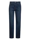 Saint Laurent Heritage Indigo Denim Nico Low-rise Jeans In Blue