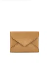 Saint Laurent Flap Card Case In Brown