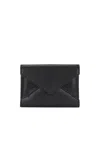 Saint Laurent Flap Card Case In Nero