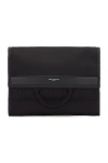 Saint Laurent City Flap Crossbody Pouch In Black