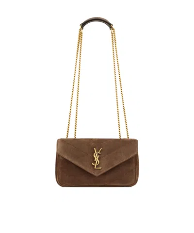 Saint Laurent Flap Mini Bag In White