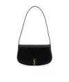 Saint Laurent Flap-over Shoulder Bag In Black