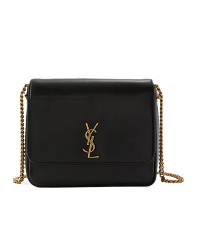 Saint Laurent Flap Shoulder Bag In Black