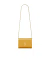 Saint Laurent Flap Shoulder Bag In Yellow