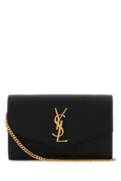 Saint Laurent Flap Wallet In Black