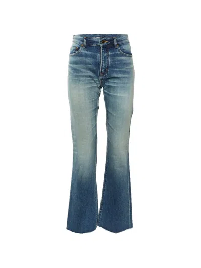 Pre-owned Saint Laurent Flared Jeans In Blue