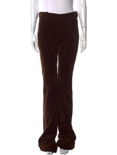 Pre-owned Saint Laurent Flared Pants In Brown