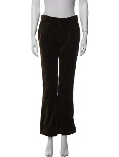 Pre-owned Saint Laurent Flared Pants In Brown