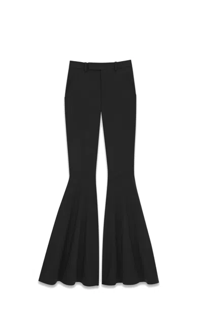 Saint Laurent Flared Pants In Black In Noir