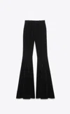 Saint Laurent Wool Flared Pants In Black