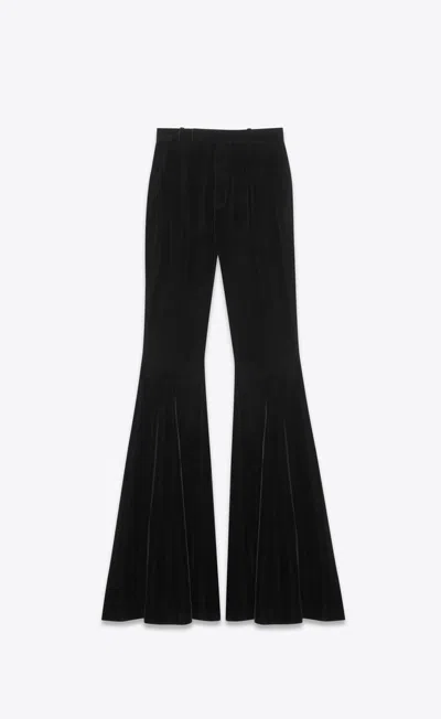 SAINT LAURENT SAINT LAURENT FLARED PANTS IN VALVET