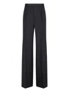 Saint Laurent Flared Pants In Nero
