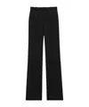 Saint Laurent High-waisted Straight-leg Trousers In Black