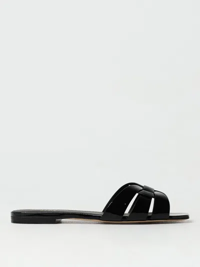 Saint Laurent Sandali Bassi  Donna Colore Nero In Black