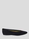 Saint Laurent Gio Velvet Ballet Flats
