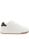 Saint Laurent Low-top Lace-up Sneakers In White
