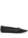 Saint Laurent Women's Poppy Satin Ballets In Black