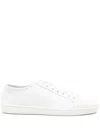 Saint Laurent Low-top Lace-up Sneakers In White
