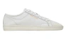 Saint Laurent Gym Low Logo-print Leather Sneakers In White