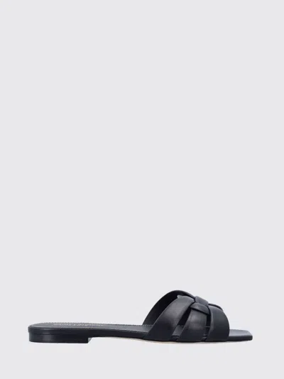Saint Laurent Flat Shoes Woman In Black