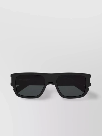 Saint Laurent Flat Top Square Frame In Black