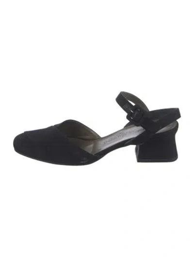 Pre-owned Saint Laurent Flats In Black