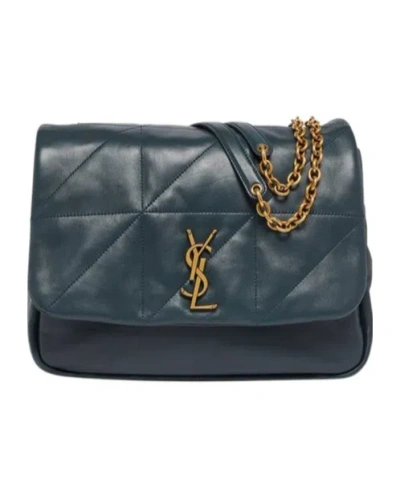 Saint Laurent Flip Shoulder Bag In Green