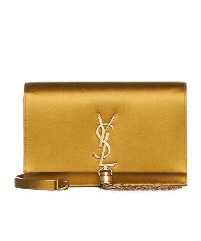 Saint Laurent Flip Shoulder Bag In Orange