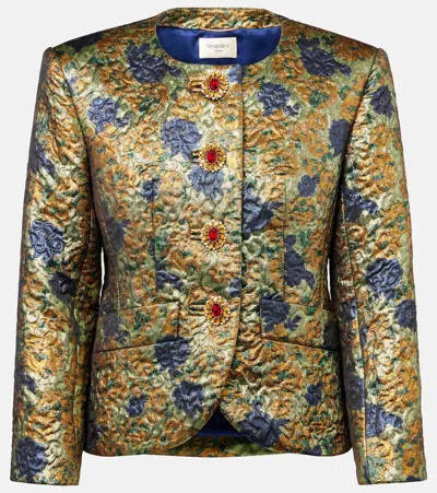 Saint Laurent Floral Jacquard Jacket