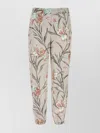 Saint Laurent Floral Print Satin Pant