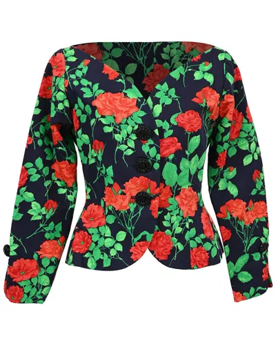 Pre-owned Saint Laurent Floral Rive Gauche Jacket