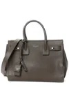 Saint Laurent Baby Sac De Jour Leather Tote In Gray