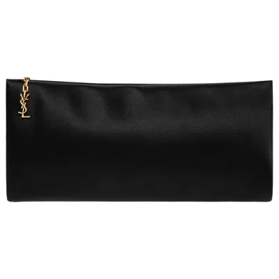Pre-owned Saint Laurent Folded Evening Clutch 'nero' | Black | Women's Size Onesize