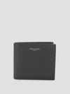 Saint Laurent Folded Logo Bi-fold Mini Wallet In 1000