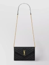 SAINT LAURENT FOLDOVER QUILTED CROSS-BODY CHAIN STRAP